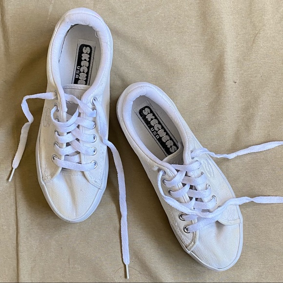 🚫SOLD🚫 y2k White Platform Sneakers 🤍 - Picture 5 of 6